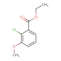 Chemical structure of ethyl 2-chloro-3-methoxybenzoate - CSSB00010230134
