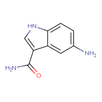 Chemical structure of 5-amino-1H-indole-3-carboxamide - CSSB00011216838