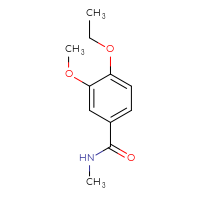 Chemical structure of 4-ethoxy-3-methoxy-N-methylbenzamide - CSSB00000159749