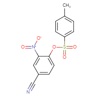 Chemical structure of 4-cyano-2-nitrophenyl 4-methylbenzene-1-sulfonate - CSSB00114202736