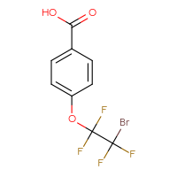 Chemical structure of 4-(2-bromo-1,1,2,2-tetrafluoroethoxy)benzoic acid - CSSB06726388189