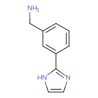 Chemical structure of 1-[3-(1H-imidazol-2-yl)phenyl]methanamine - CSSB00000706987