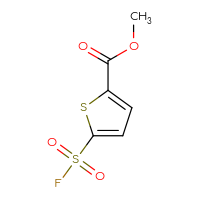 Chemical structure of methyl 5-(fluorosulfonyl)thiophene-2-carboxylate - CSSB00102730976