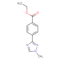Chemical structure of ethyl 4-(1-methyl-1H-1,2,4-triazol-3-yl)benzoate - CSSB01995258869