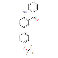 Chemical structure of 3-benzoyl-4'-(trifluoromethoxy)-[1,1'-biphenyl]-4-amine - CSSB06581610324