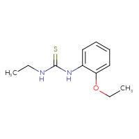 Chemical structure of 1-(2-ethoxyphenyl)-3-ethylthiourea - CSSB00000166071