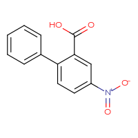 Chemical structure of 4-nitro-[1,1'-biphenyl]-2-carboxylic acid - CSSB00059238499