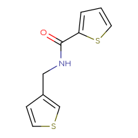 Chemical structure of N-[(thiophen-3-yl)methyl]thiophene-2-carboxamide - CSSB00011280920