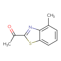 Chemical structure of 1-(4-methyl-1,3-benzothiazol-2-yl)ethan-1-one - CSSB00012186905