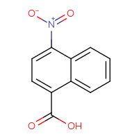 Chemical structure of 4-nitronaphthalene-1-carboxylic acid - CSSB00021059249