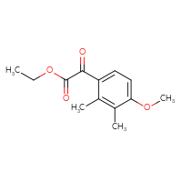 Chemical structure of ethyl 2-(4-methoxy-2,3-dimethylphenyl)-2-oxoacetate - CSSB02521410854