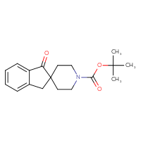 Chemical structure of tert-butyl 1-oxo-1,3-dihydrospiro[indene-2,4'-piperidine]-1'-carboxylate - CSSB00010410116