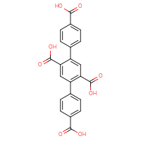 Chemical structure of 4-(4-carboxyphenyl)-[1,1'-biphenyl]-2,4',5-tricarboxylic acid - CSSB03437268784