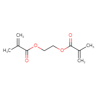 Chemical structure of 2-[(2-methylprop-2-enoyl)oxy]ethyl 2-methylprop-2-enoate - CSSB00000037820