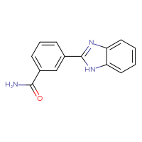 Chemical structure of 3-(1H-1,3-benzodiazol-2-yl)benzamide - CSSB00020634390