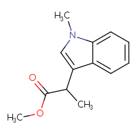 Chemical structure of methyl 2-(1-methyl-1H-indol-3-yl)propanoate - CSSB00010883602