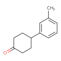Chemical structure of 4-(3-methylphenyl)cyclohexan-1-one - CSSB00021944694