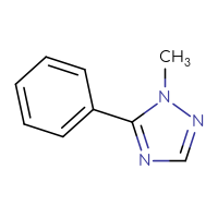 Chemical structure of 1-methyl-5-phenyl-1H-1,2,4-triazole - CSSB00010752680