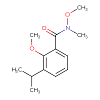 Chemical structure of N,2-dimethoxy-N-methyl-3-(propan-2-yl)benzamide - CSSB21151585655