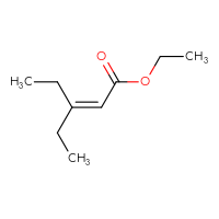Chemical structure of ethyl 3-ethylpent-2-enoate - CSSB00000688008