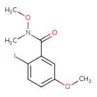 Chemical structure of 2-iodo-N,5-dimethoxy-N-methylbenzamide - CSSB15025118269