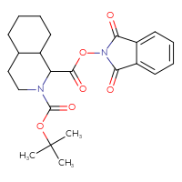 Chemical structure of 2-tert-butyl 1-(1,3-dioxo-2,3-dihydro-1H-isoindol-2-yl) decahydroisoquinoline-1,2-dicarboxylate - CSSB00116221792