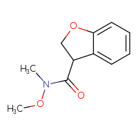 Chemical structure of N-methoxy-N-methyl-2,3-dihydro-1-benzofuran-3-carboxamide - CSSB00011989883
