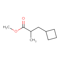 Chemical structure of methyl 3-cyclobutyl-2-methylpropanoate - CSSB01128109792