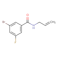 Chemical structure of 3-bromo-5-fluoro-N-(prop-2-en-1-yl)benzamide - CSSB00011295184