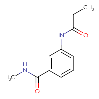 Chemical structure of N-methyl-3-propanamidobenzamide - CSSB00000154572