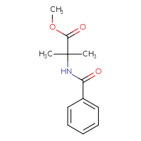 Chemical structure of methyl 2-methyl-2-(phenylformamido)propanoate - CSSB00017283131