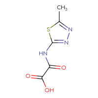 Chemical structure of [(5-methyl-1,3,4-thiadiazol-2-yl)carbamoyl]formic acid - CSSB00011935048