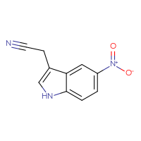 Chemical structure of 2-(5-nitro-1H-indol-3-yl)acetonitrile - CSSB00000692412