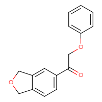Chemical structure of 1-(1,3-dihydro-2-benzofuran-5-yl)-2-phenoxyethan-1-one - CSSB00036893991