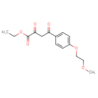 Chemical structure of ethyl 4-[4-(2-methoxyethoxy)phenyl]-2,4-dioxobutanoate - CSSB21495861782