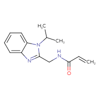 Chemical structure of N-{[1-(propan-2-yl)-1H-1,3-benzodiazol-2-yl]methyl}prop-2-enamide - CSSB00103743424