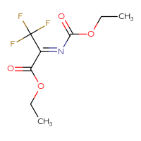 Chemical structure of ethyl (2Z)-2-[(ethoxycarbonyl)imino]-3,3,3-trifluoropropanoate - CSSB00055452100