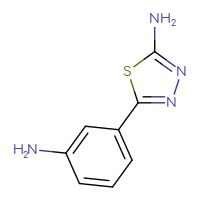 Chemical structure of 5-(3-aminophenyl)-1,3,4-thiadiazol-2-amine - CSSB00009964563