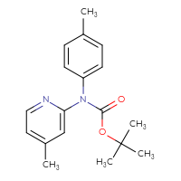 Chemical structure of tert-butyl N-(4-methylphenyl)-N-(4-methylpyridin-2-yl)carbamate - CSSB00020651543