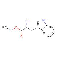 Chemical structure of ethyl (2R)-2-amino-3-(1H-indol-3-yl)propanoate - CSSB00003673943