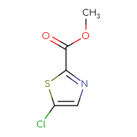 Chemical structure of methyl 5-chloro-1,3-thiazole-2-carboxylate - CSSB00009847753