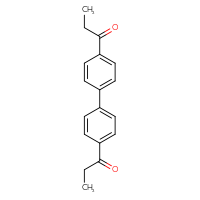 Chemical structure of 1-{4'-propanoyl-[1,1'-biphenyl]-4-yl}propan-1-one - CSSB06582643672