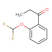 Chemical structure of 1-[2-(difluoromethoxy)phenyl]propan-1-one - CSSB00000738189