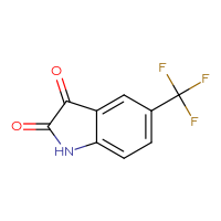 Chemical structure of 5-(trifluoromethyl)-2,3-dihydro-1H-indole-2,3-dione - CSSB00000744525