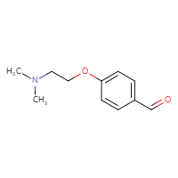 Chemical structure of 4-[2-(dimethylamino)ethoxy]benzaldehyde - CSSB00000739104