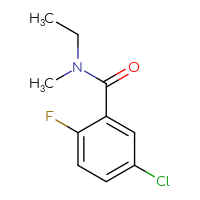 Chemical structure of 5-chloro-N-ethyl-2-fluoro-N-methylbenzamide - CSSB00011237921