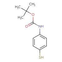Chemical structure of tert-butyl N-(4-sulfanylphenyl)carbamate - CSSB00000693295