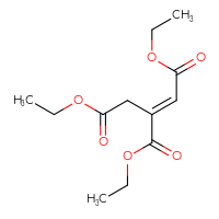 Chemical structure of 1,2,3-triethyl (1E)-prop-1-ene-1,2,3-tricarboxylate - CSSB00020679133