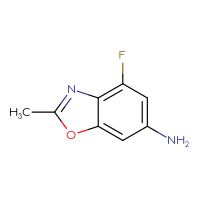 Chemical structure of 4-fluoro-2-methyl-1,3-benzoxazol-6-amine - CSSB00160481414