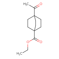 Chemical structure of ethyl 4-acetylbicyclo[2.2.2]octane-1-carboxylate - CSSB01957635813